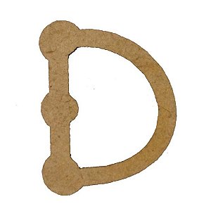 Letra MDF Cru 1,5cm D