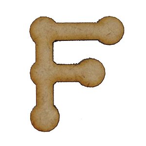 Letra MDF Cru 1,5cm F