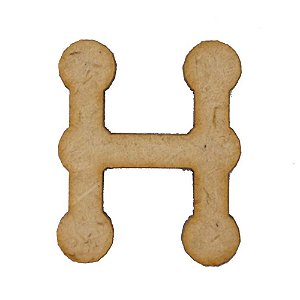 Letra MDF Cru 1,5cm H