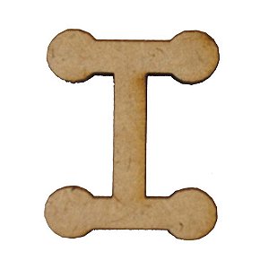 Letra MDF Cru 1,5cm I
