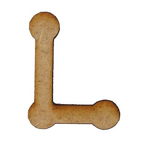 Letra MDF Cru 1,5cm L