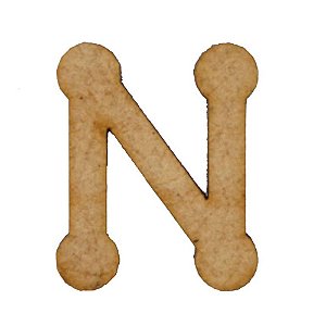 Letra MDF Cru 1,5cm N