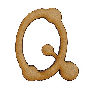 Letra MDF Cru 1,5cm Q