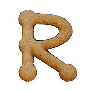 Letra MDF Cru 1,5cm R