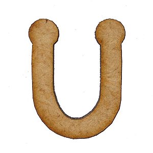 Letra MDF Cru 1,5cm U