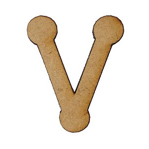 Letra MDF Cru 1,5cm V