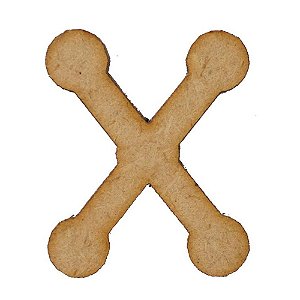 Letra MDF Cru 1,5cm X