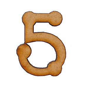 Número MDF Cru 1,5cm 5