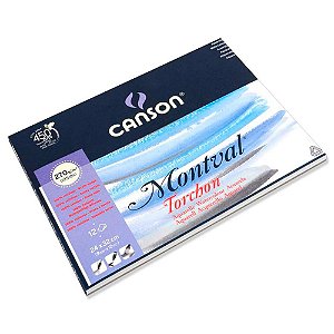 Bloco Canson Montval Aquarela 270g/m² A4 com 12 Folhas