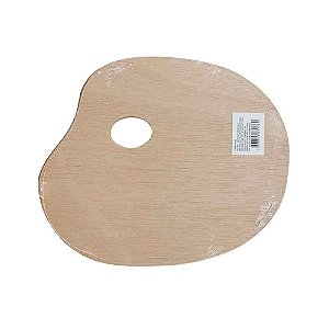 Paleta Pintura Madeira Oval 30x25cm