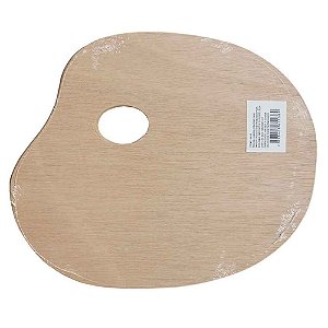 Paleta Pintura Madeira Oval 50x40cm