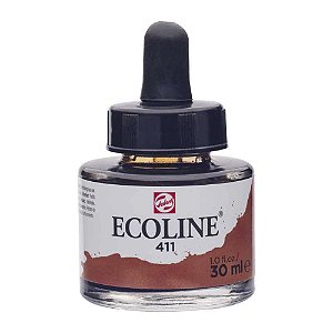 Ecoline Talens 411 Burnt Sienna 30ml