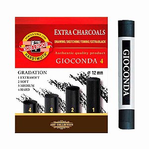 Carvão Koh-I-Noor Sortido Caixa 4 Durezas 8694-0