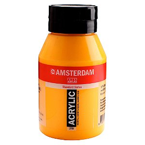 Tinta Acrílica Talens Amsterdam 1 Litro 270 Amarelo Escuro Azo