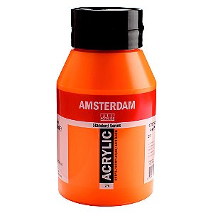 Tinta Acrílica Talens Amsterdam 1 Litro 276 Laranja Azo