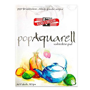 Bloco de Papel Aquarela A4 250g 10 Folhas Koh-I-Noor