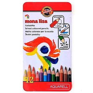 Estojo Lápis de Cor Koh-I-Noor Monalisa 12 Cores