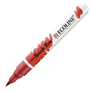 Caneta Ecoline Brush Pen Vermelho Escarlate 334