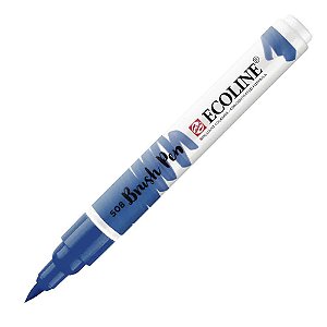 Caneta Ecoline Brush Pen Azul da Prussia 508