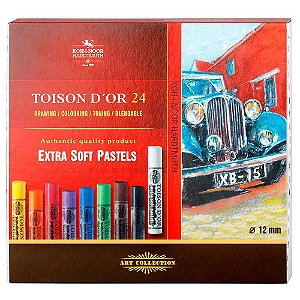 Giz Pastel Seco Extra Macio Toison D'Or 24 Cores