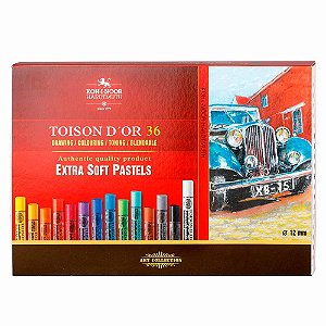 Giz Pastel Seco Extra Macio Toison D'Or 36 Cores