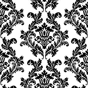 Guardanapo Decoupage Arabesco Preto e Branco 33x33cm com 20 unidades