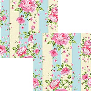 Guardanapo Decoupage Floral 33x33cm com 2 unidades