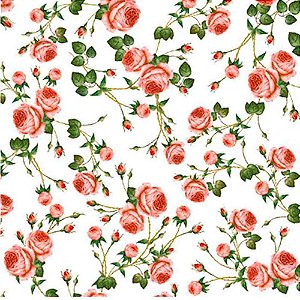 Guardanapo Decoupage Botões de Rosas 33x33cm com 20 unidades