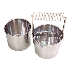 Balde Lava Pincel em Inox 15060