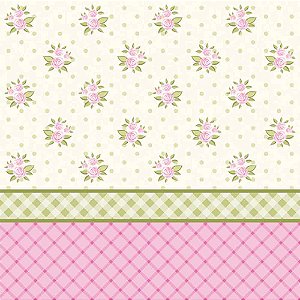 Guardanapo Decoupage Arranjos Mini Rosas 33x33cm com 20 unidades