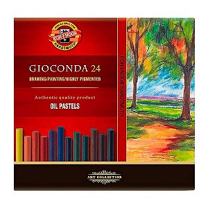 Giz Pastel Oleoso Gioconda Koh-I-Noor 24 Cores