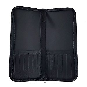 Estojo Porta Pincel em Tecido Keramik 14 Compartimentos