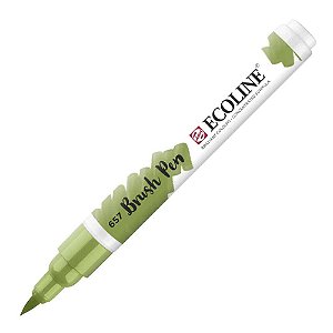 Caneta Ecoline Brush Pen Bronze Green 657