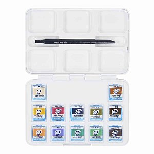 Aquarela Van Gogh Pastilha 12 Cores Suaves