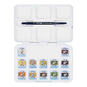 Aquarela Van Gogh Pastilha 12 Cores da Natureza