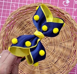 TIARA ESCOLAR COM POMPOM (NAS CORES DA ESCOLA)