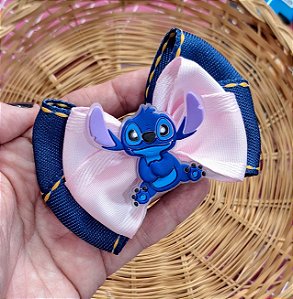 LAÇO STITCH jeans com rosa bb