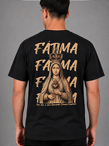 Camiseta Nossa Senhora de Fátima - por fim o meu imaculado coração triunfará