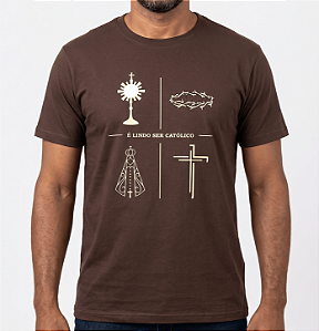 Camiseta é lindo ser católico