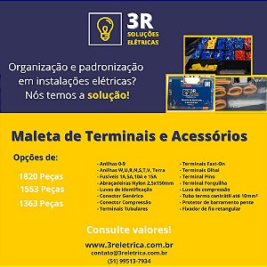 Maleta de Acessórios completa - 3R Soluções Elétricas