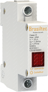 DPS - Dispositivo de Proteção contra Surto 1 Polo 40kA Brasiltec