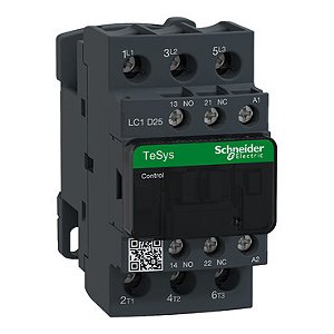 Contatora Tripolar 25A 1NA + 1NF 380V LC1D25B7 Schneider Eletric
