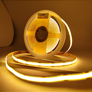 Fita de Led Cob 480LED/M IP65 3000K 12V 5MT 1200LM/M 12W/M Cristallux