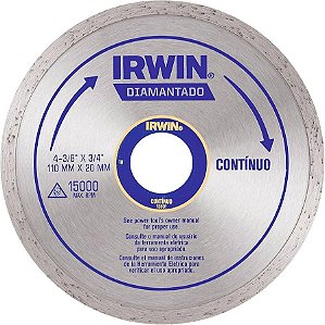 Disco Diamantado Liso 110mm Irwin
