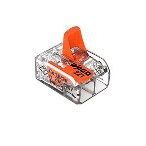 Conector De Emenda 2 Polos 32A 450V 0,20 - 4,0mm Wago