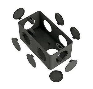 Caixa Condulete PVC 1” Para 7 Entradas Preto Inpol