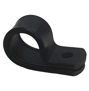 Fixador Para Cabo De Nylon Preto 6,6 mm 1/4 Serrana
