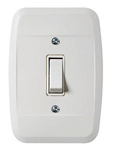 Interruptor De 1 Tecla Simples Com Placa 10A Branco Pezzi 40.000