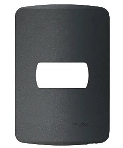 Placa E Suporte 4x2 Para 1 Módulo Grafite Miluz Schneider Eletric