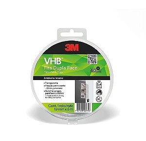 Fita Dupla Face 3M VHB 19mmX5m Com Estojo